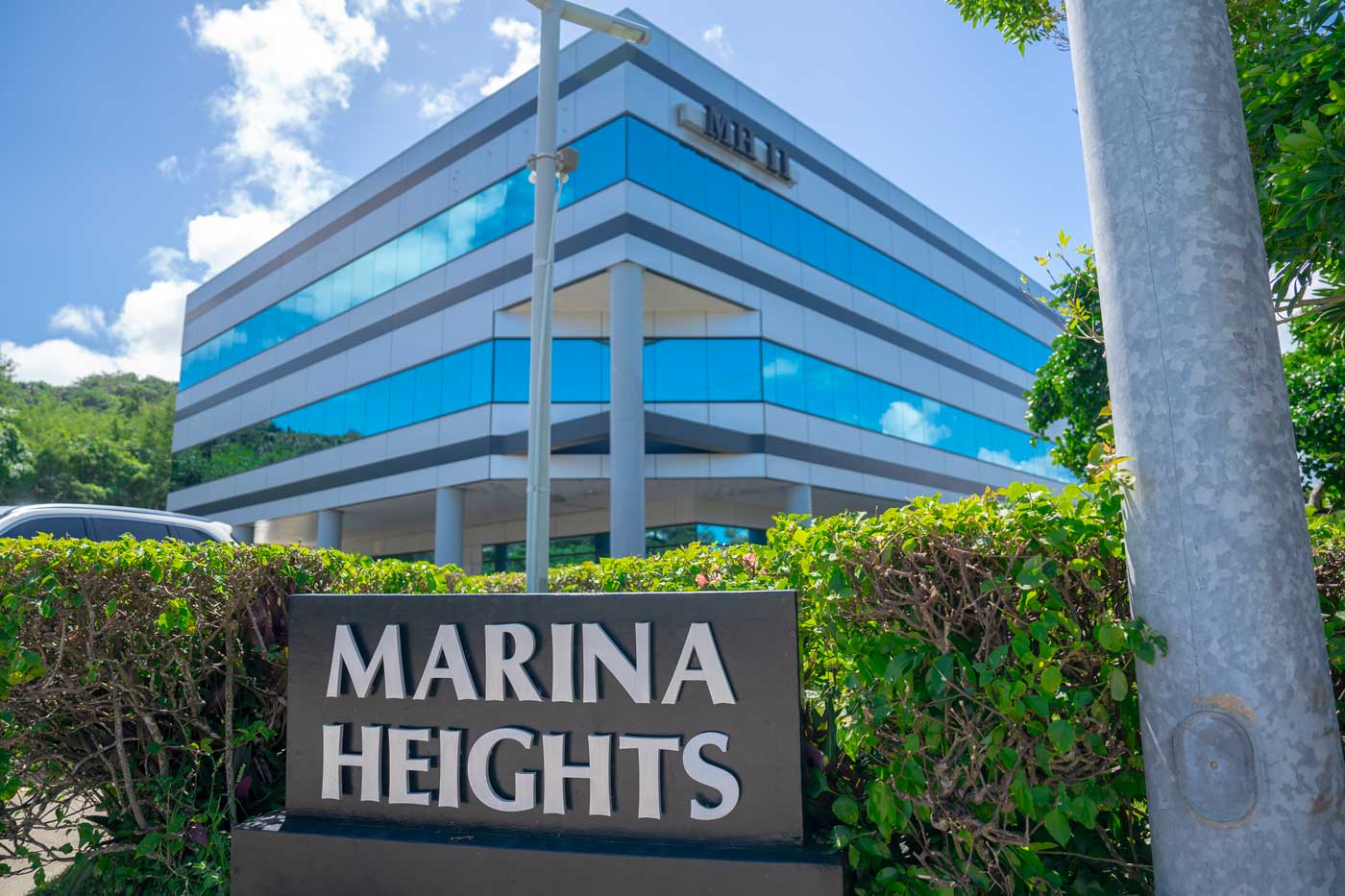 The MH2 Building at Marina Heights Business Park, home of the Marianas Hearing clinic